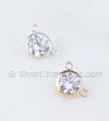 6mm CZ Link Connector Charm