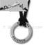 Affirmation Necklace Black Fabric Suede