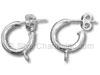 Silver Hoop Earring with Loop Finding