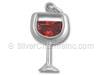 Red Wine and Stone Charm