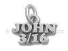 Sterling Silver John 3:16 Charm