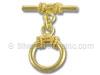 Vermeil Rope/Swirly Toggle