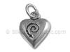 Heart with Spiraling Arrow Charm