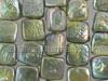 Peridot Green Square Coin Pearl