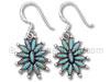 Silver Turquoise Design Earrings