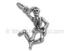 Sterling Silver Dancing Skeleton Charm