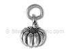 Sterling Silver 3D Pumpkin Charm