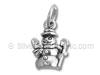 Sterling Silver One-side Snowman Charm