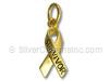 "Survivor" Gold Vermeil Awareness Ribbon