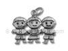 2 Boys and 1 Girl Silver Charm