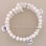 3 Strand Freshwater Pearl Message Bead Bracelet