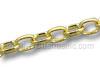 Gold Flat Oval Links