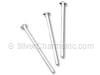 Silver 24G .020 x 1.5" head pin