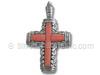 Coral Cross Pendant