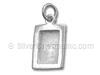 Sterling Silver Rectanglar Picture Frame Charm