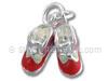 Pair of Pink and Red Enamel Shoes