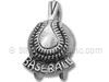 Silver Baseball Pendant