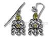 Silver CZ Filigree Chandelier Earrings