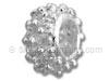 Clear Silver Spacer Bead