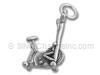 Sterling Silver Exercise Bike Charm