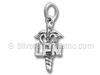 Silver Medical Sign with LPN Charm