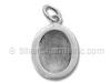 Plain Oval Pricture Frame Charm