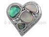 Silver MOP Heart Pendant