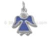 Sterling Silver Enamel Angel Charm