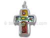 Sterling Silver Murano Cross