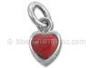 Sterling Silver Stone Charm Heart