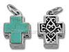 Sterling Silver Enamel Cross Charm