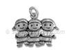 Sterling Silver 3 Girls Charm