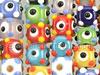 Square Lampwork Beads