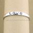 Silver Message "Love" Band Ring