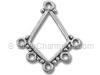 Silver Diamond Shape Dangle Finding