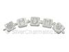 8mm Crystal Letter Bead