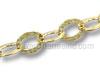 Gold Filled Hammered Oval Link Chain