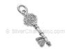 Cute Heart Key Charm