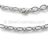 Sterling Silver Hammered Oval Chain