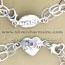 2 Strand Link Silver Message Bracelet