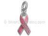 “Cure” Pink Awareness Ribbon Charm