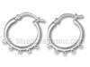 Silver 5 Loops Hoop Earring Finding