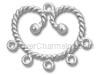 Silver Rope Chandelier Style Earring