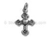 Cross with Heart in Center Charm