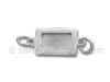 Sterling Silver Rectangle Link Picture Frame Charm