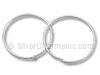 Silver Hoops for Stringing Beads