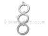 3 Circle Pendant 18mm x 1mm Ring