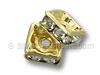 6mm Gold Plated Squaredelle 10pcs