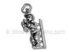 Fireman on Ladder Holding a Kitten Charm