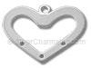 Silver Heart Link with 3 Holes